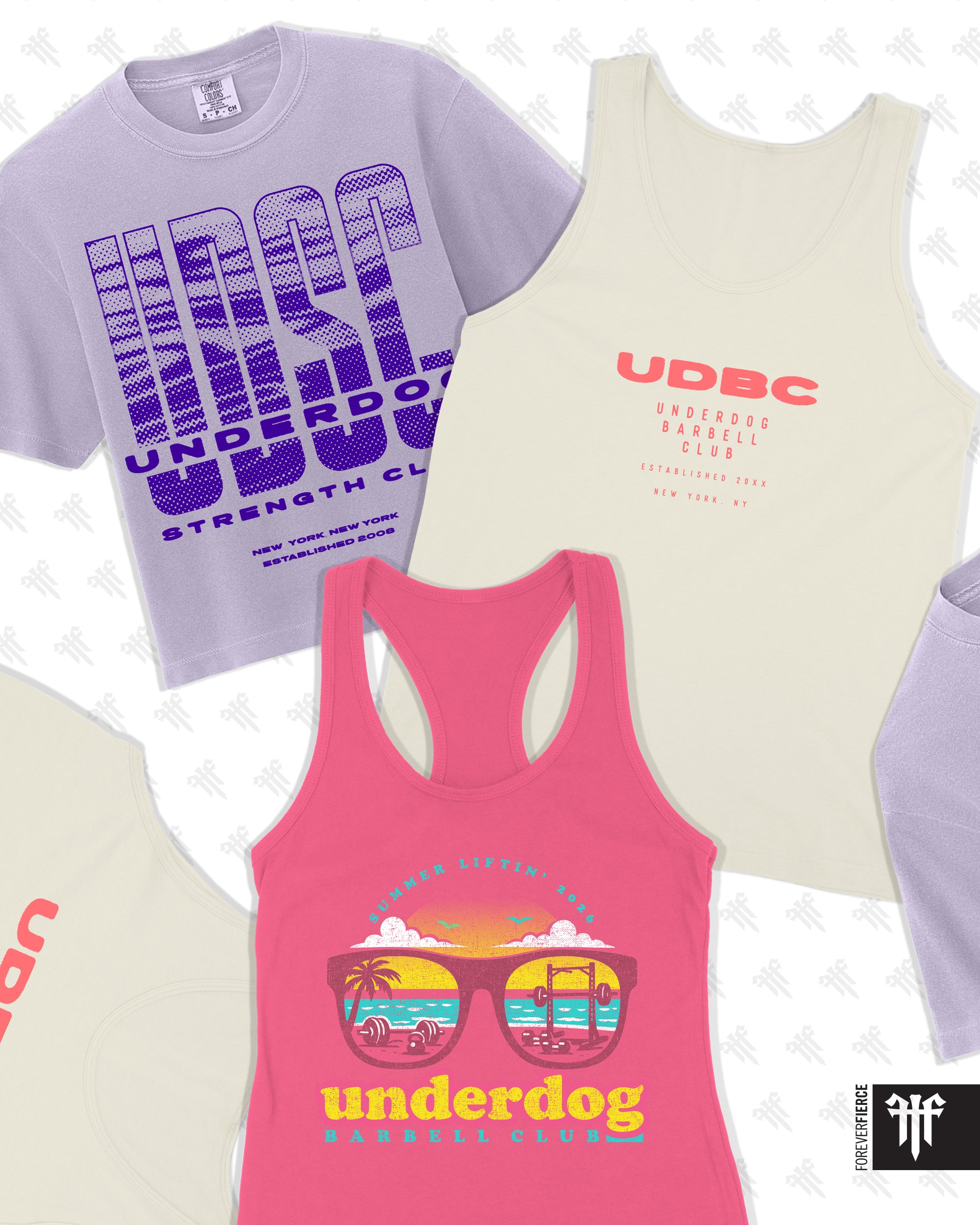 Forever Fierce custom gym apparel example